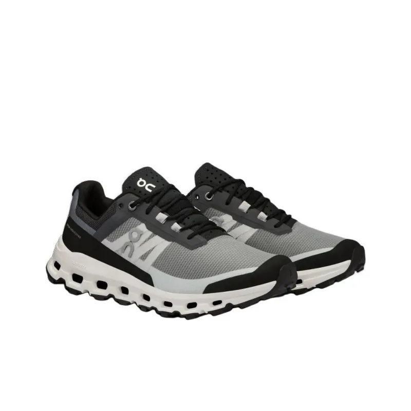 On Running Cloudvista Black White Women's-2