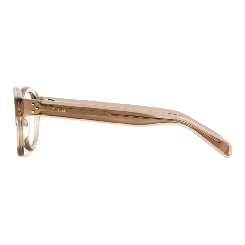 CELINE Acetate Oval Eyeglass Frames Men's Pink-2