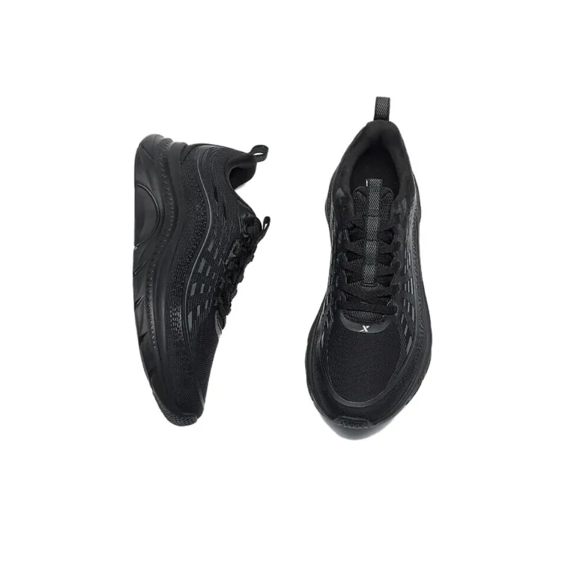 XTEP Cushioning Rebound Low Top Running Shoes Women's Black Gray-3