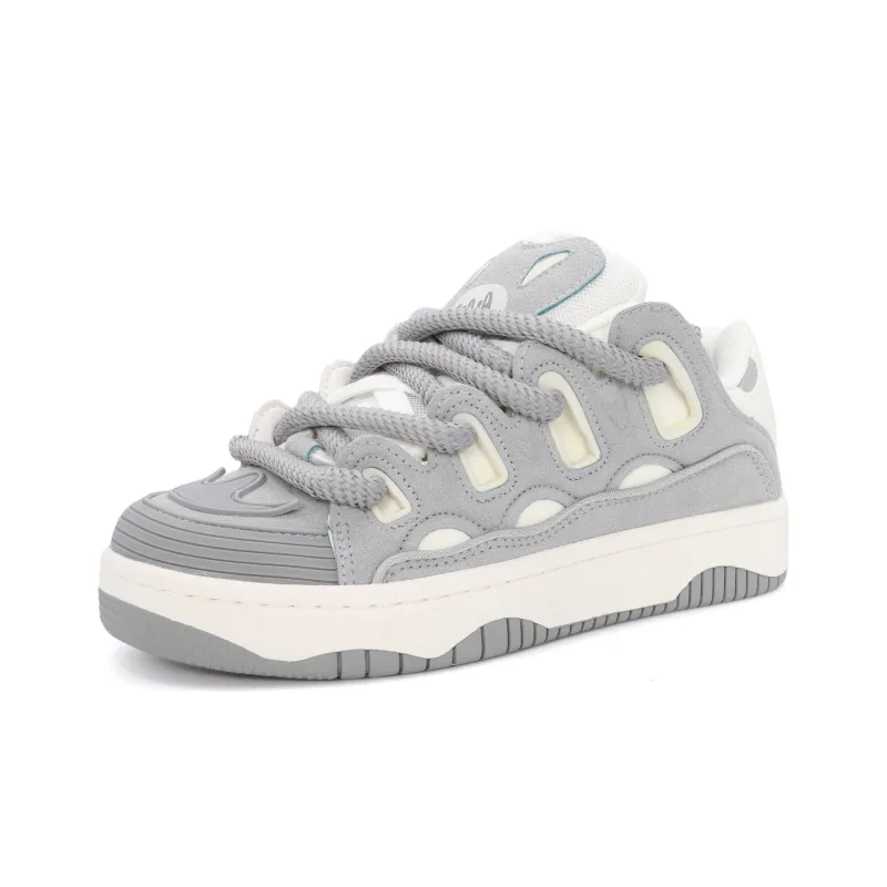 OHJC Slip-Resistant Cushioning Wear-Resistant Lightweight Breathable Low-Top Skateboard Shoes Unisex-35