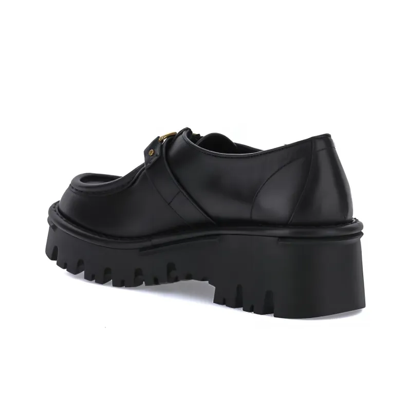 Valentino Roman Stud Platform Shoes Women's Black-2