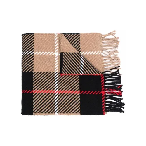 Mackintosh Check-pattern Fringed-edge Scarf