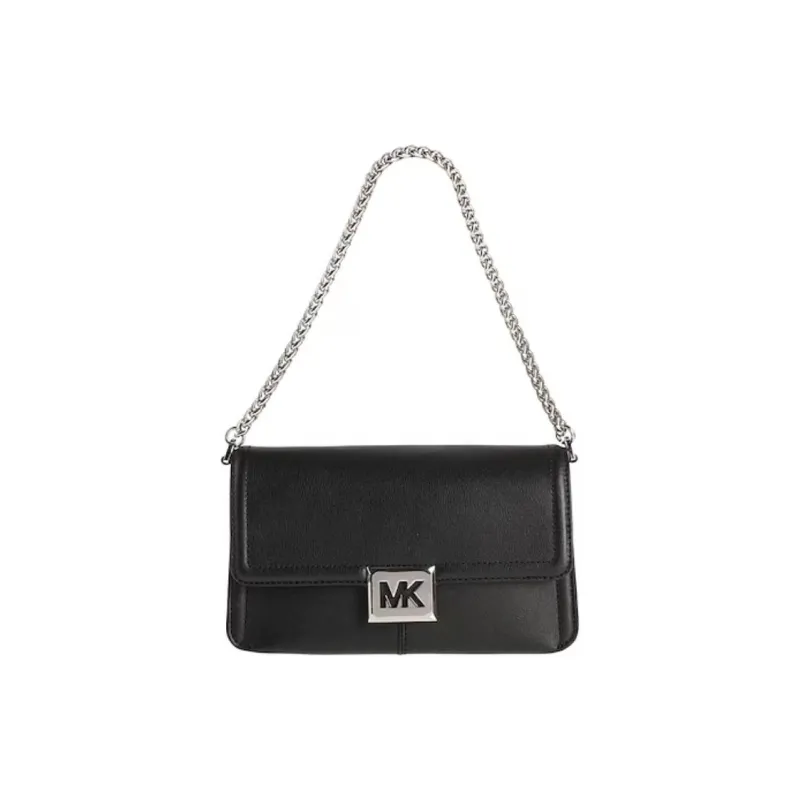 MICHAEL KORS Leather Envelope Bag, Handbag, Shoulder Bag Women's Black-1