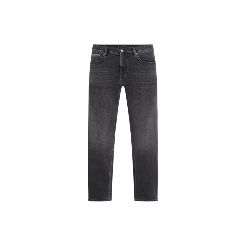 Tommy Hilfiger Denton Fitted Straight Faded Jeans Men's Gray-0