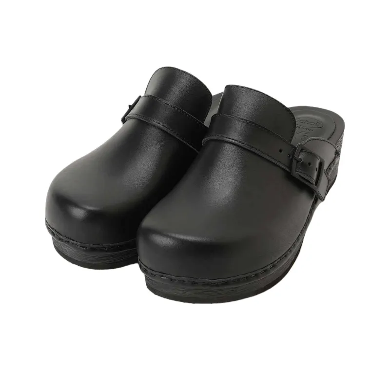Scholl x Yohji Yamamoto Closed Toe Slippers 5cm Women's Black-2