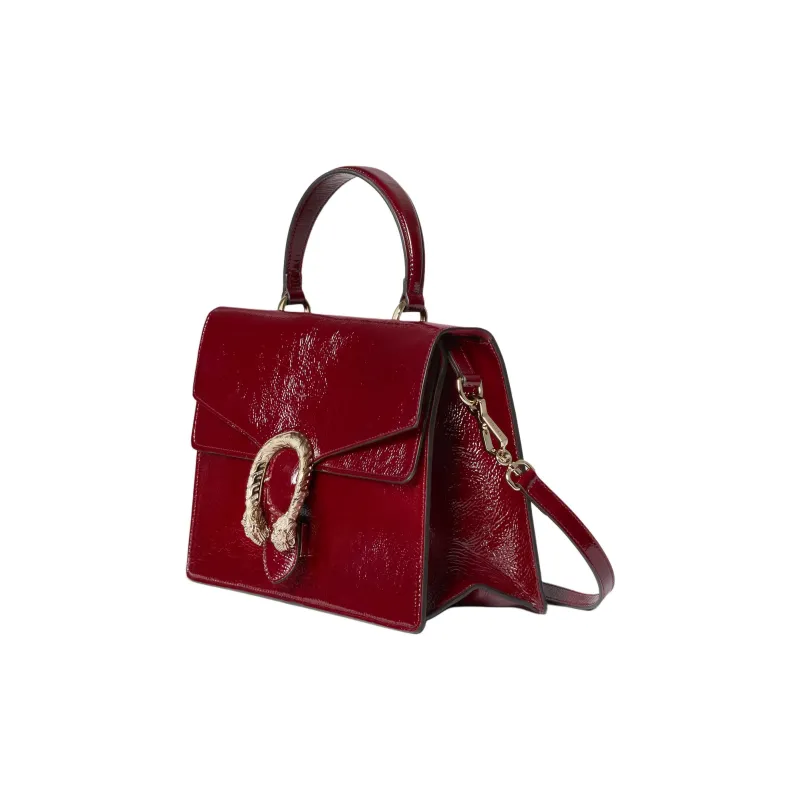 GUCCI Dionysus Patent Leather Crossbody Bag, Shoulder Bag, Handbag Medium Size Women's Red-1