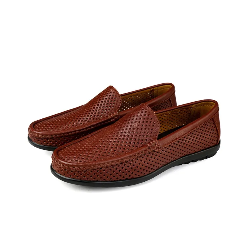 Abango Gommino Loafers Unisex Black/Brown-8