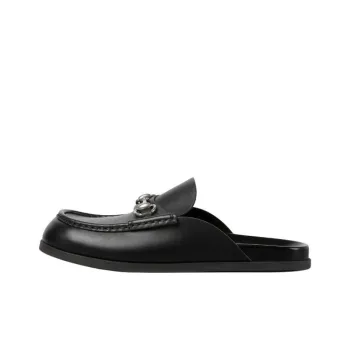 GUCCI Rhein Wrap toe Slippers Men's Black