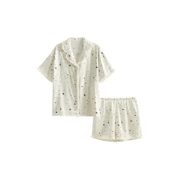 Dream Heart Pajama Set Women's White