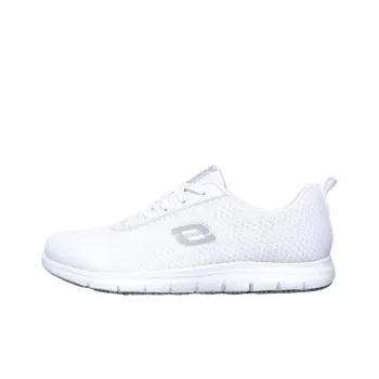 Skechers Work Anti Slip Wear Resistant Low Top Casual Shoes Women's White