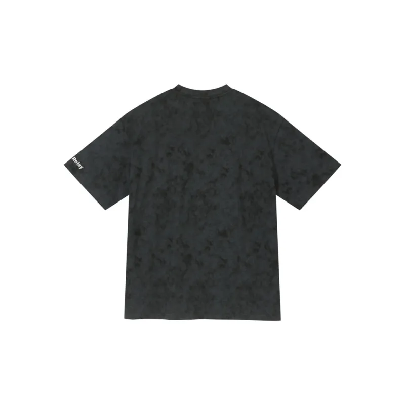 Voguo Relay Couple Set Loose Fit Crew Neck Short Sleeved T Shirts Unisex Black, White, Green-21