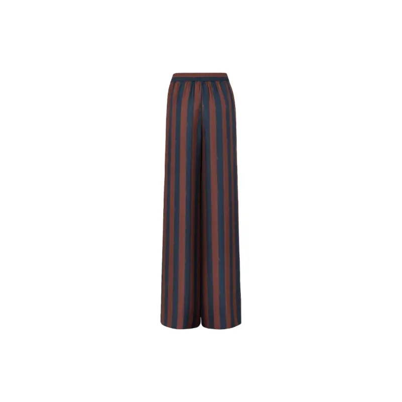 FENDI Striped Wide Leg Pants-1