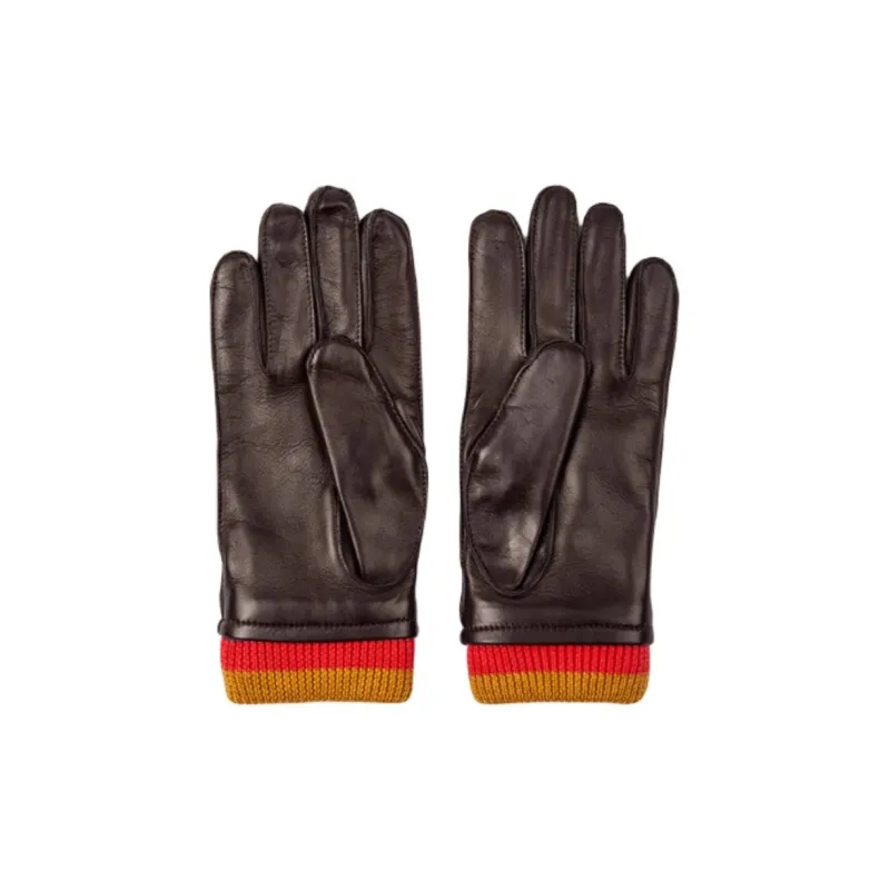 Paul Smith Gloves Men's Dark Brown-1