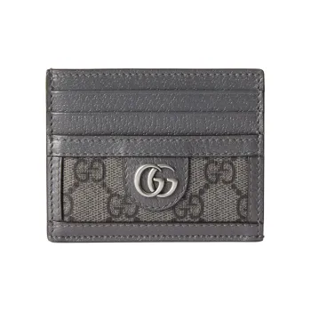 GUCCI Supreme Canvas Wallet Men's Gray