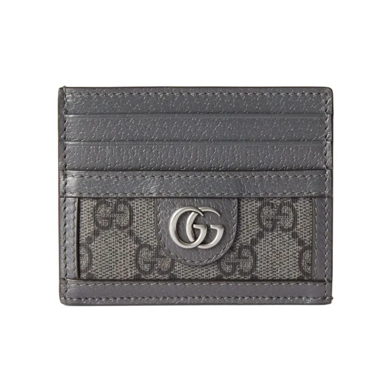 GUCCI Supreme Canvas Wallet Men's Gray-0