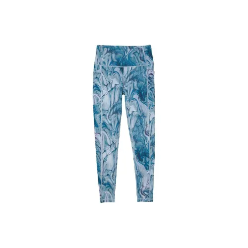 Victoria's Secret Leggings Women's Denim Blue Marble Print