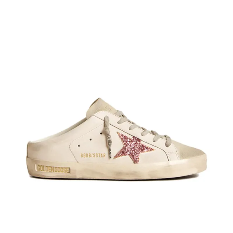 Golden Goose Bio Based Super Star Sabot White Ice Pink Women's-1