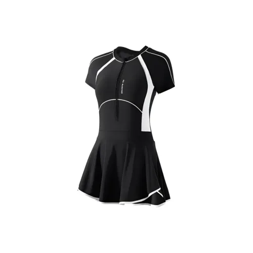 361° One-piece Swimsuit Women's Black White