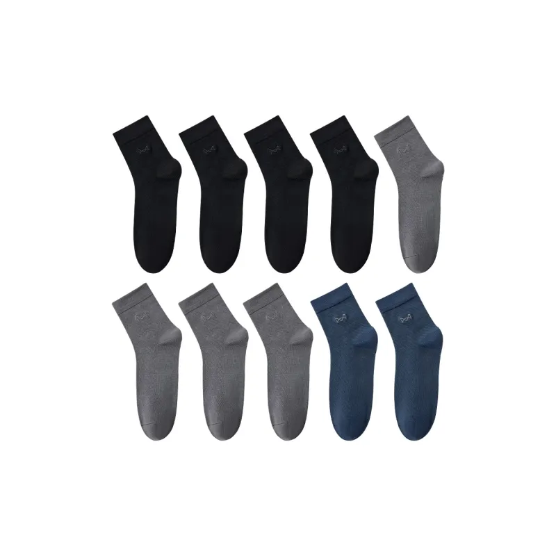 MIIOW Cool One Summer Series Mid Calf Socks Men's 10 Pack-5