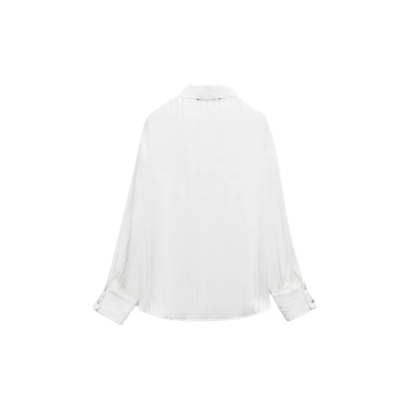 ZARA Shirt Women's Frosted White-1