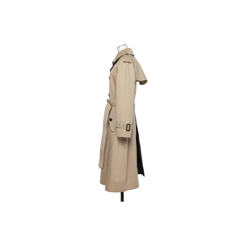 Sacai Cotton Gabardine Coat 'Navy/Beige'-2