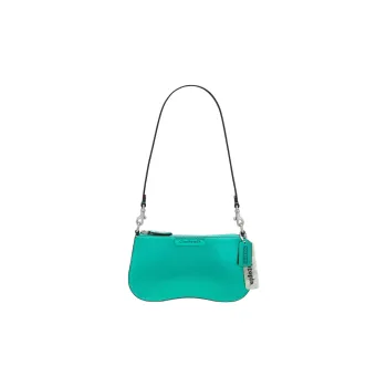 Coachtopia Leather One Shoulder Handbags Women's Metallic Green