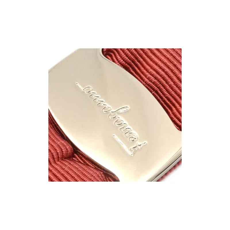 Ferragamo 1990 2000s Canvas Bow Barrette-2