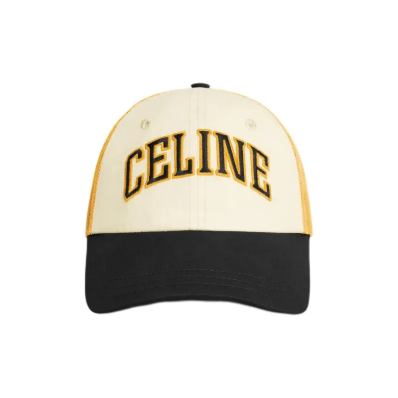 CELINE Mesh Baseball Cap In Cotton-2
