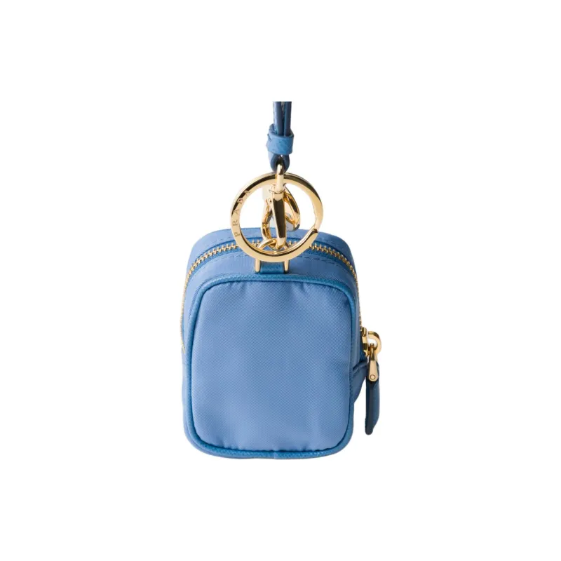PRADA Re-Edition Fabric Clutch Women's Blue-1
