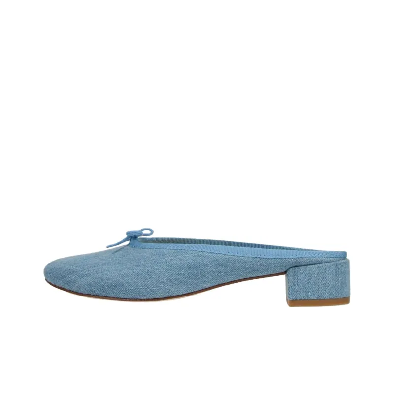 Repetto Camille Closed Toe Slippers 3cm Women's Blue-0
