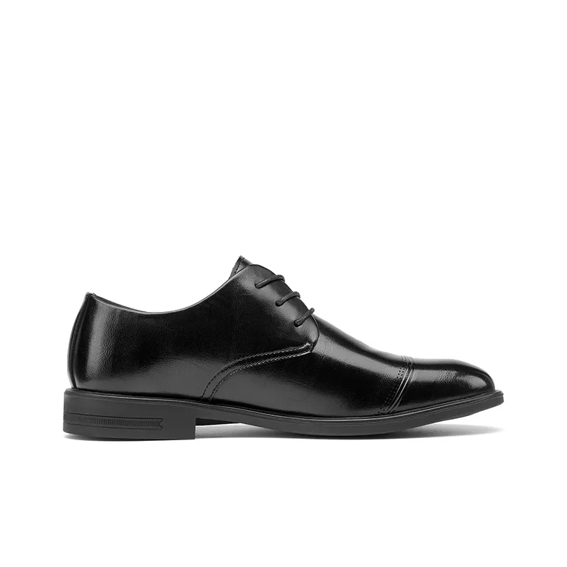 JOSINY Dress Shoes Men Low Top Black-2