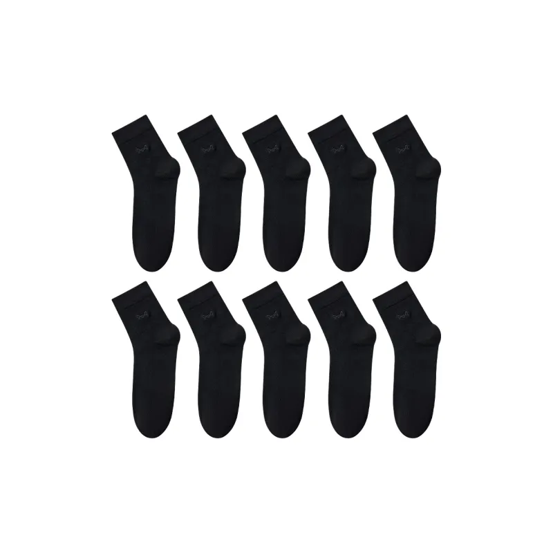 MIIOW Cool One Summer Series Mid Calf Socks Men's 10 Pack-7