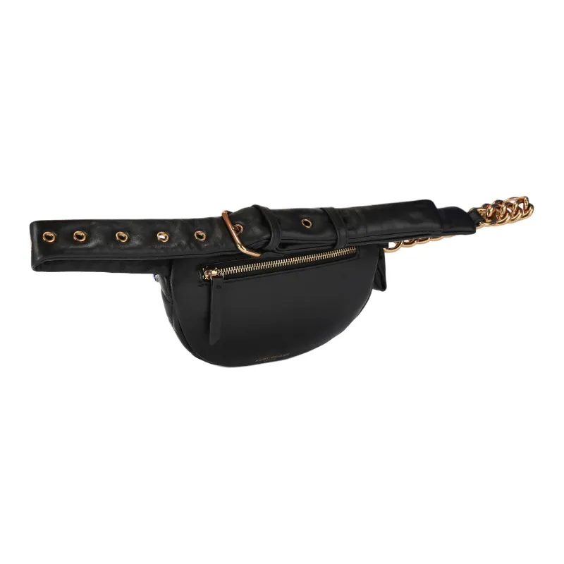 Kurt Geiger London Lambskin Fanny Pack Small Size Women's Black-2
