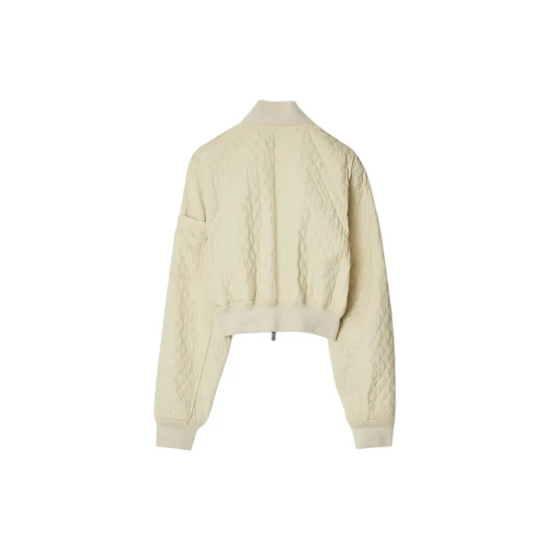 Burberry Quilted Cropped Bomber Jacket-1