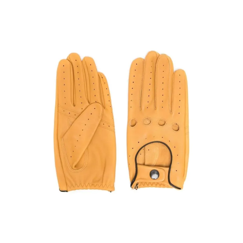 MACKINTOSH Sheepskin Leather And Fur Other Gloves Men's Yellow-0