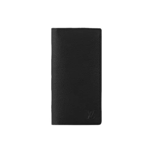 LOUIS VUITTON Brazza Monogram Heritage Coated Canvas Wallet Mens Ecru