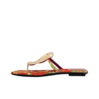 Jeffrey Campbell Abrasion-Resistant Flip Flops Women's Red