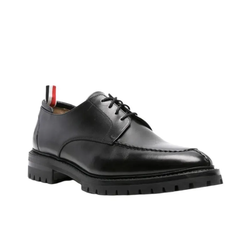 THOM BROWNE Almond Toe Derby Shoes-2