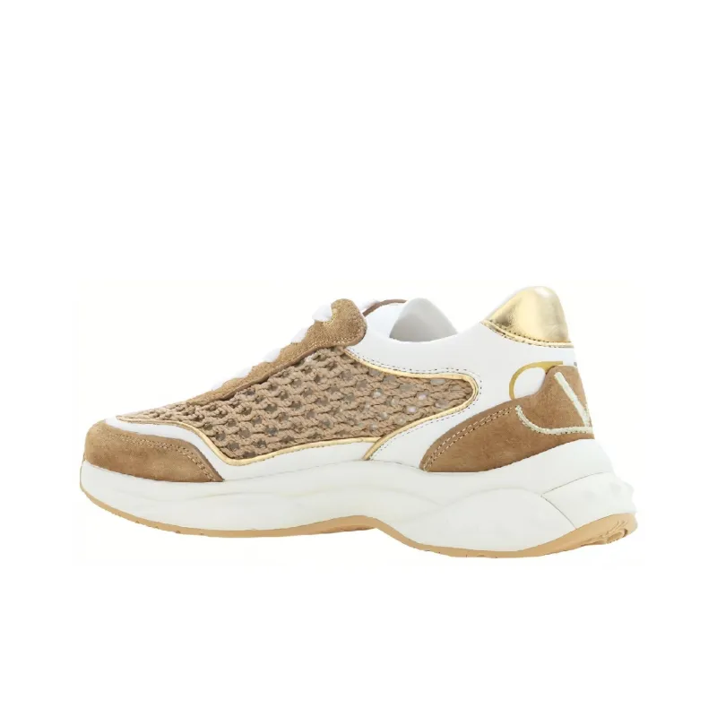Valentino Low Top Casual Shoes Women's Brown-4