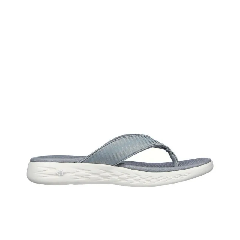 Skechers ON THE GO Abrasion-Resistant Slip-Resistant Flip Flops Women's Gray-1