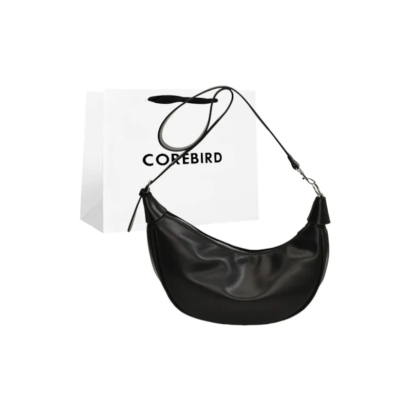 CORE BIRD PU Crossbody Bag, Shoulder Bag Women's Black/Yellow/White/Silver-15