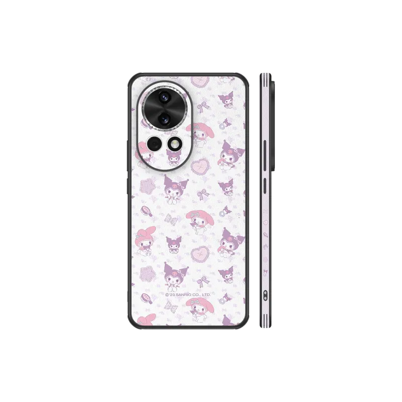 Sanrio Vegan Leather Material Leather Texture Lens Fully Enclosed Phone Cases Works With Huawei Nova12 Cute Style-2