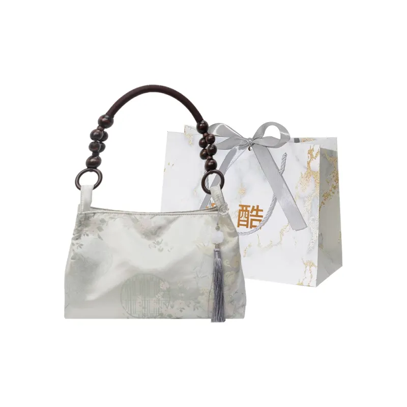 Cool Fabric Shoulder Bag Small Size Women's-4