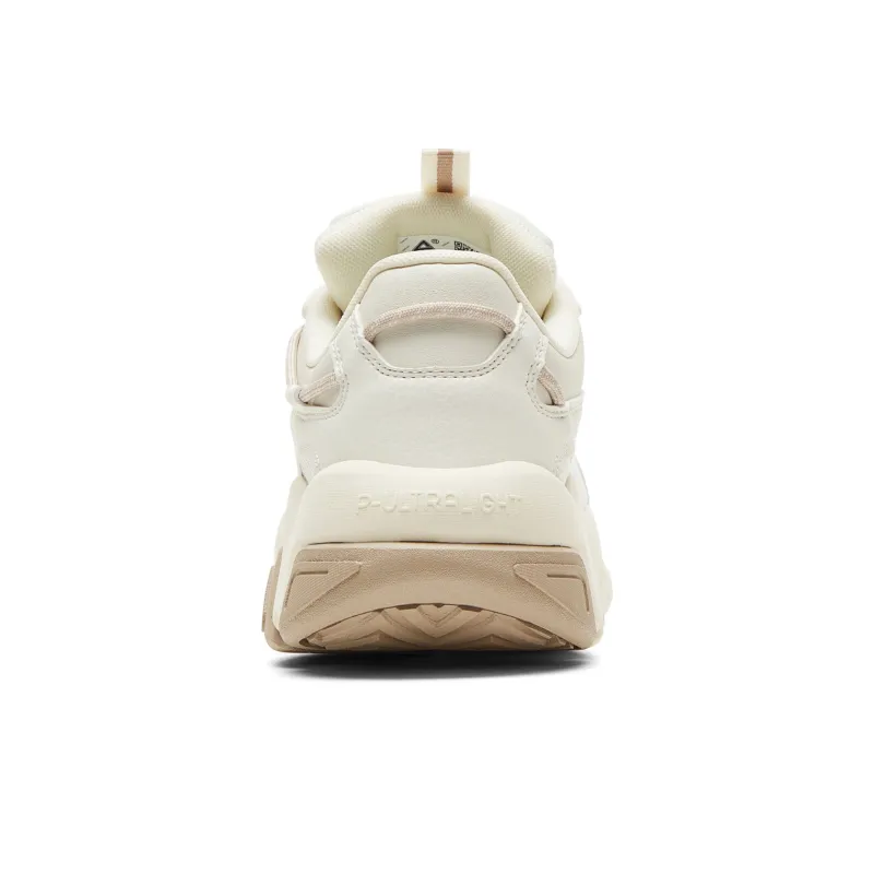 PEAK Cushioning Anti Slip Wear Resistant Breathability Low Top Chunky Sneakers Men's Canvas White-4