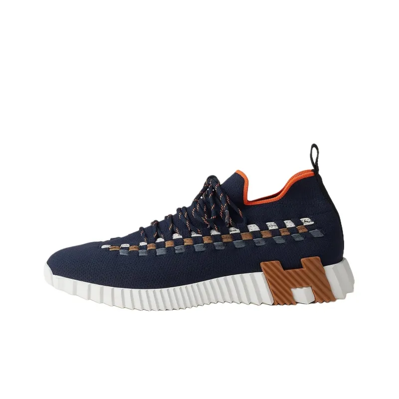 HERMES Fle Low Top Casual Shoes Men's Blue-0