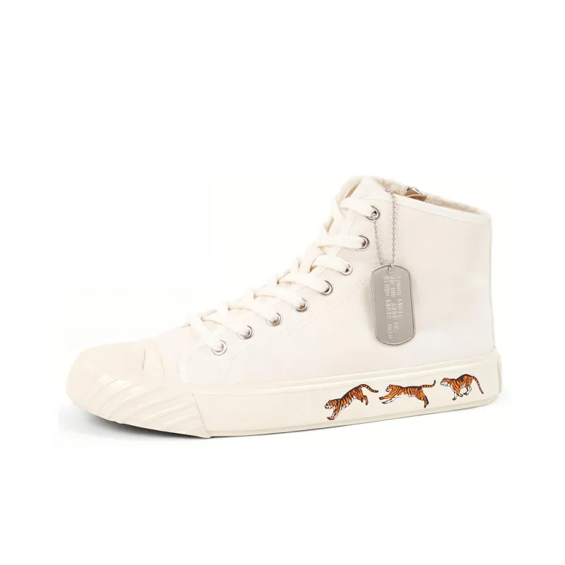 KENZO Tiger-print Lace-up Sneakers-0