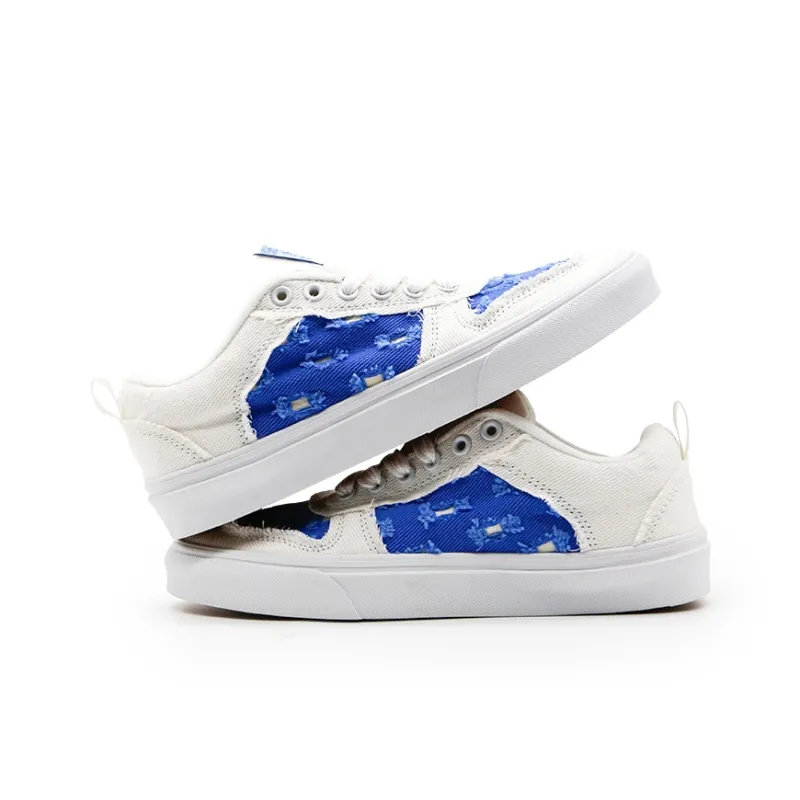 I'm Shopping Starry Fantasy Realm Anti Slip Wear Resistant Breathable Lightweight Low Top Skateboard Shoes Unisex Blue-3