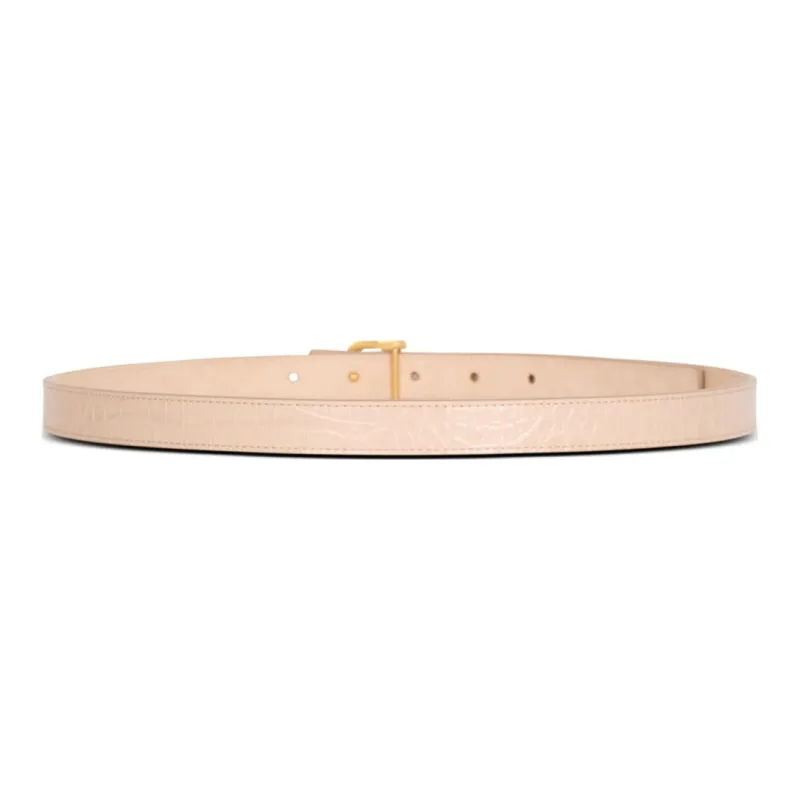 BALMAIN B-Belt Crocodile-effect Belt-1