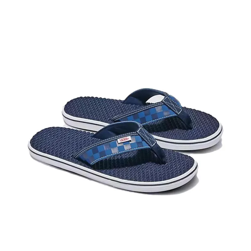 Vans La Costa Abrasion-Resistant Slip-Resistant Flip Flops Men's Blue-2