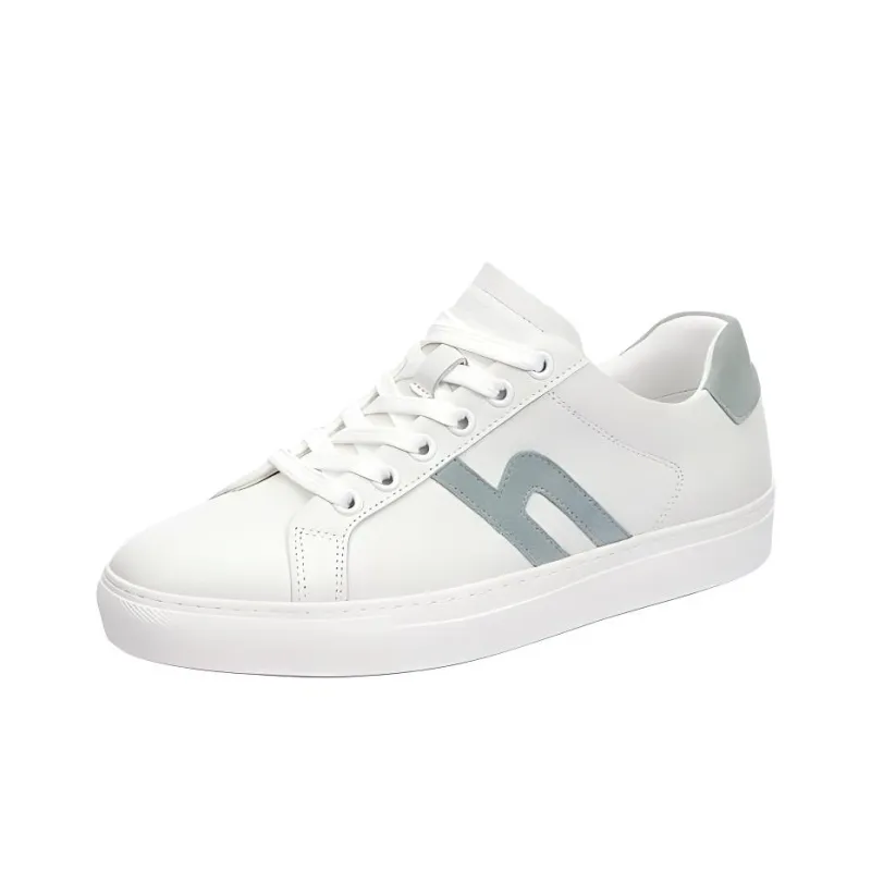 HAZZYS Anti Slip Wear Resistant Low Top Skateboard Shoes Women's Ivory-1